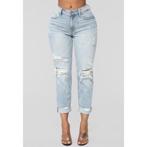 Tryna Come Up Boyfriend Jeans